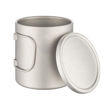 Coffee Mug Titanium Double Wall Cup with Lid